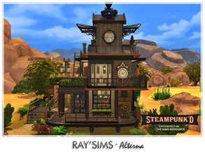 Sims 4 — Steampunked - Alterna by Ray_Sims — This house fully furnished and decorated, without custom content. This house