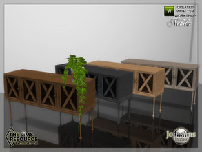 Sims 4 — Nekda livingroom console by jomsims — Nekda livingroom console