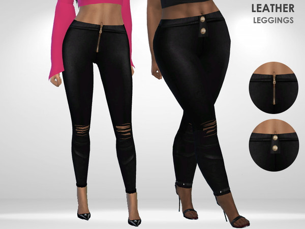 The Sims Resource - Leather Leggings