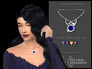 Sims 4 — Evie Necklace v2 by Glitterberryfly — A more casual yet still statement-y necklace 