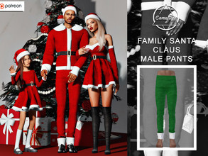 Sims 4 — [PATREON] Family Santa Claus - Male Pants by Camuflaje — * New mesh * Compatible with the base game * HQ * All