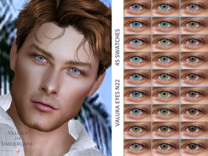 Sims 4 — [Patreon] Valuka - Eyes N22 by Valuka — 45 colours All genders and ages Thumbnail for identification HQ