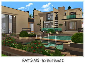 Sims 4 — The West Wood 2 by Ray_Sims — This house fully furnished and decorated, without custom content. This house has 3