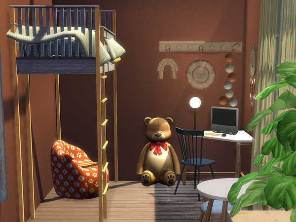 Sims 4 — Kids Room 9 by lotsbymanal — A small modern kids room.. 