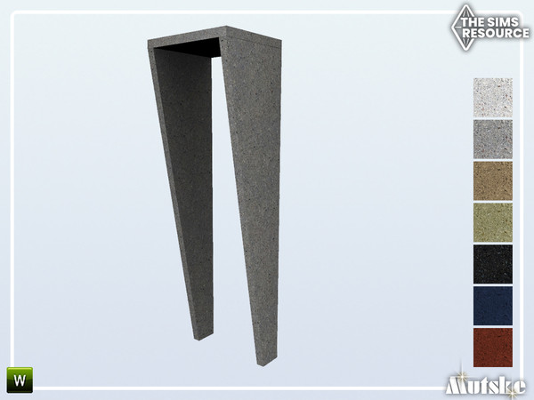 Sims 4 — Jasper Door Entrance Arch Mid Wall 1x1 by Mutske — Part of the Jasper Constructionset. Made by Mutske@TSR.
