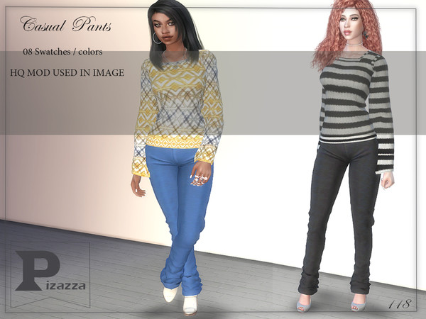 The Sims Resource - Tight Flare Pants
