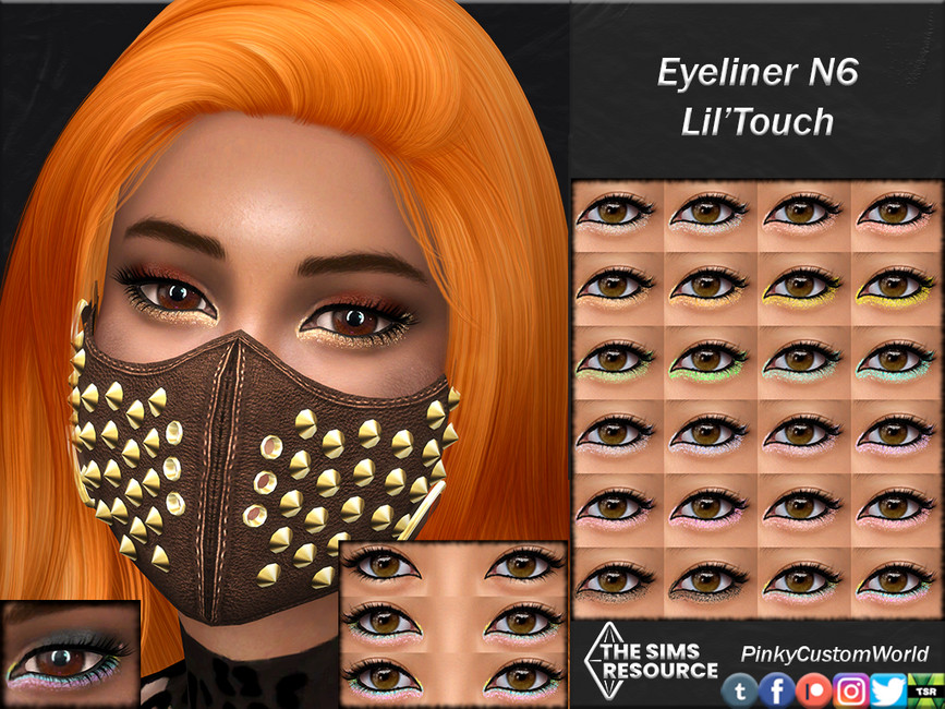 The Sims Resource - Eyeliner N6 Lil Touch
