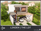 Sims 4 —  Linden The LOT  - TSR CC Only by Summerr_Plays — Linden is a modern home for a modern couple. Partially inside