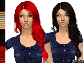 Sims 4 — Anto - Federica (Hairstyle) retexture by Daweesims — New retexture hair for you and your sims. I hope you like
