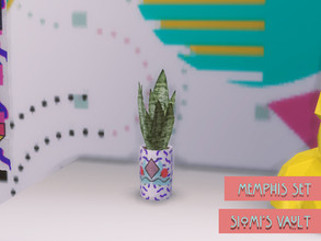 Sims 4 — Memphisset Small plantpot by siomisvault — A small plant because are cute and I love plants.Thank you for the
