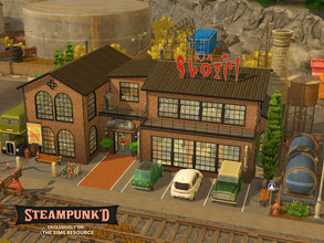 Sims 4 — Steampunked Nightclub CC needed by Flubs79 — here is a Steampunk Nightclub which i have built for the