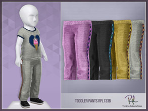 Sims 4 — Toddler Pants RPL133B by RobertaPLobo — :: Toddler Pants RPL133B for Boy and Girl - TS4 :: 4 swatches :: Custom