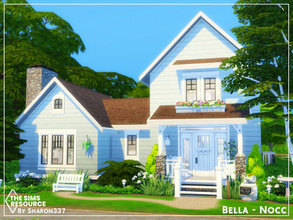 Sims 4 — Bella - Nocc by sharon337 — Bella is a 1 Bedroom 2 Bathroom home. It's built on a 20 x 20 lot in Windenburg.