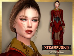 Sims 4 — Steampunked - Olga Kostner by DarkWave14 — Download all CC's listed in the Required Tab to have the sim like in