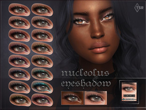 Sims 4 — Nucleolus Eyeshadow by RemusSirion — Nucleolus, eyeshadow in 16 colours. Eyeshadow category 16 colours HQ mod