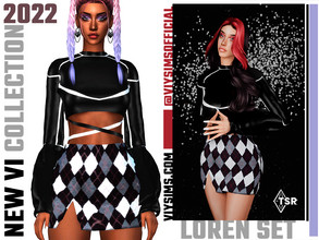 Sims 4 — New VI Collection - Loren Set by Viy_Sims — Happy New Year!! New Mesh 9 Colors Compatible with HQ mode Low Poly