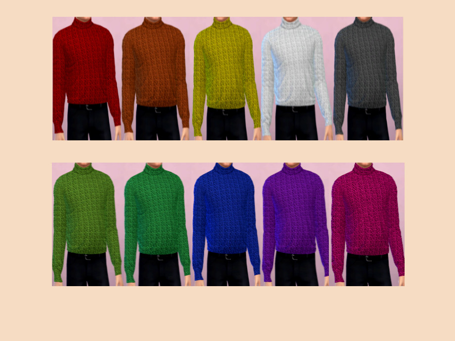 The Sims Resource - ws Man Sweater - RC