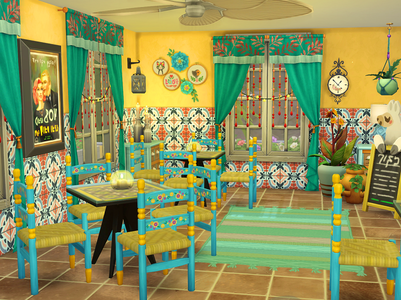 The Sims Resource - Mexican Style Restaurant - no CC