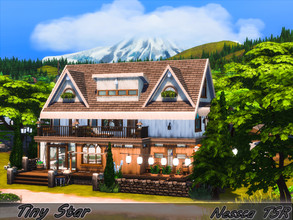 Sims 4 — Tiny Star by Nessca — Tiny Star is a cozy family house. Best place it on lot 20x15 lot. In house you will find a