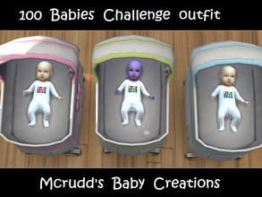 Sims 4 — 100 Baby Challenge outfit by mcrudd — I have just recently completed the 100 babies challenge. I thought it