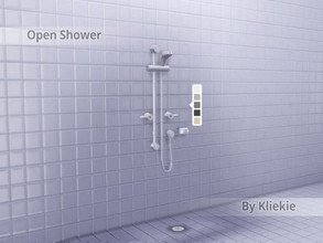Sims 4 — Open Shower by kliekie — Will work like a normal shower, just without a frame and doors :)