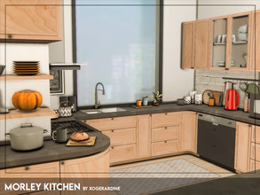 Sims 4 — Morley Kitchen (TSR only CC) by xogerardine — Modern kitchen for you all!