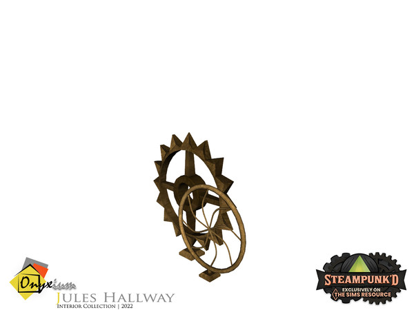 Sims 4 — Steampunked - Jules Gears Decor by Onyxium — Onyxium@TSR Design Workshop Hallway Collection | Belong To The 2022