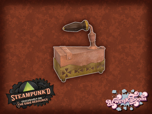 Sims 4 — Steampunked Goodies - Iron by ArwenKaboom — Base game iron (decorative) You can find all items by typing