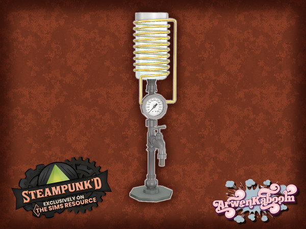 Sims 4 — Steampunked Goodies - Tea Brewer by ArwenKaboom — Base game tea brewer (decoration) You can find all items by