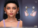 Sims 4 — Swan Diamond Earrings For Kids by feyona — Swan Diamond Earrings For Kids come in 3 colors. Check the