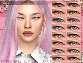 Sims 4 — Myung Eyes N78 by MagicHand — Colorful light eyes for males and females in 16 colors - HQ Compatible Preview -