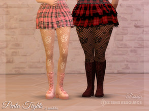 Sims 4 — Penta Tights by Dissia — Fishnet tights with stars Available in 8 swatches