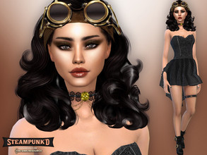 Sims 4 — Steampunked - Francesca Gallardo by divaka45 — Go to the tab Required to download the CC needed. DOWNLOAD
