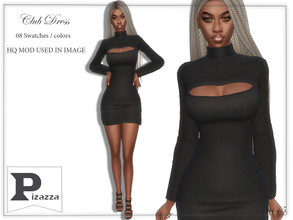 Sims 4 — Club Dress by pizazz — Club Dress for your sims 4 games. the image above was taken in-game so that you can see