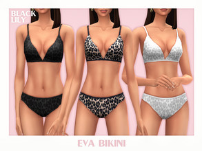 Sims 4 — Eva Bikini by Black_Lily — YA/A/Teen 3 Swatches New item