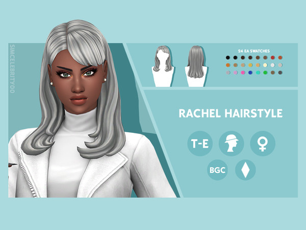 The Sims Resource - Rachel Hairstyle