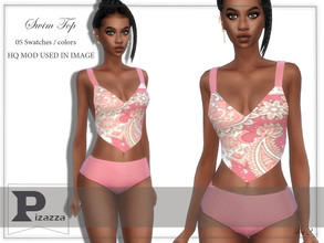 Sims 4 — Swim Top by pizazz — Swim Top for your sims 4 game. image above was taken in game so that you can see how it
