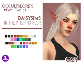 Sims 4 — G29 - Daisy-SIms Recolor by rachirdsims — Recolored in old "The Witching Hour" palette. 18 shades