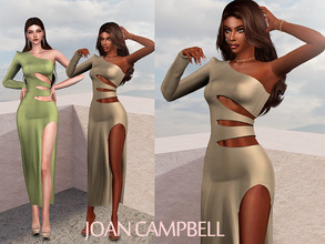 Sims 4 — Diana Long Dress by Joan_Campbell_Beauty_ — 10 swatches Custom thumbnail Original mesh Hq compatible