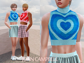 Sims 4 — Mike Crop Top by Joan_Campbell_Beauty_ — 7 swatches Custom thumbnail Original mesh Hq compatible