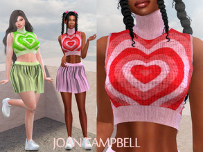Sims 4 — Kylie Crop Top by Joan_Campbell_Beauty_ — 7 swatches Custom thumbnail Original mesh Hq compatible