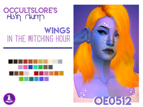 Sims 4 — OE0512 - Wings Recolor by rachirdsims — Recolored in the old "Witching Hour" palette. 18 shades