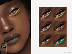 Sims 4 — Eyeliner  | N38 by cosimetic — - It is suitable for Female - 10 Swatches. - Custom thumbnail. - You can find it