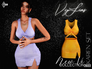Sims 4 — New VI Collection - Karen Set by Viy_Sims — Happy New Year!! New Mesh 9 Colors Compatible with HQ mode Low Poly
