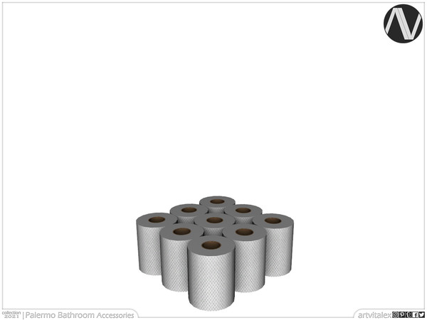 Sims 3 — Palermo Toilet Papers by ArtVitalex — Bathroom Collection | All rights reserved | Belong to 2022 ArtVitalex@TSR