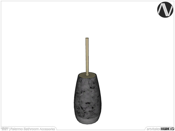 Sims 3 — Palermo Toilet Brush by ArtVitalex — Bathroom Collection | All rights reserved | Belong to 2022 ArtVitalex@TSR -