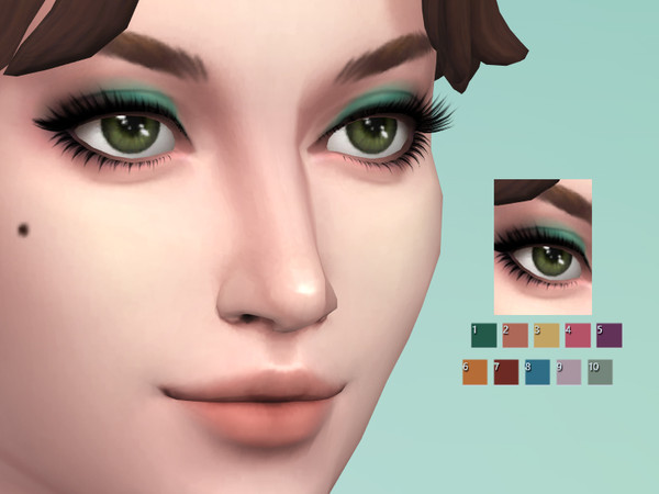 Sims 4 — Aymara Eyeshadow Set by amythesailor — Soft and modern eyeshadow for females teen and older. Cutom thumbnails
