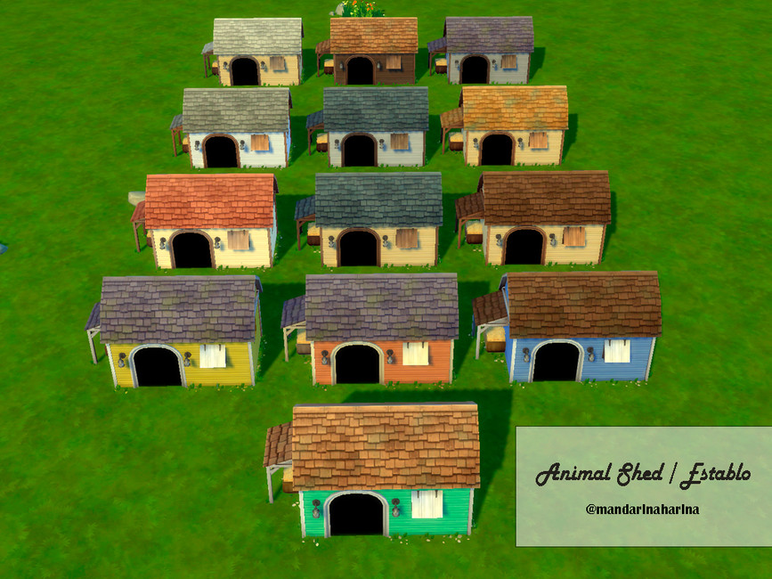 The Sims Resource - WOODEN ANIMAL SHED