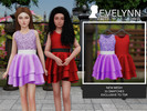 Sims 4 — Evelynn (Dress) by Beto_ae0 — Elegant dress with many colors, hope you like it - 33 colors - Child - Custom