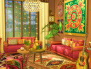Sims 4 — Hippie Living Room - CC needed  by Flubs79 — here is a cozy und colorful hippie living room for your Sims 